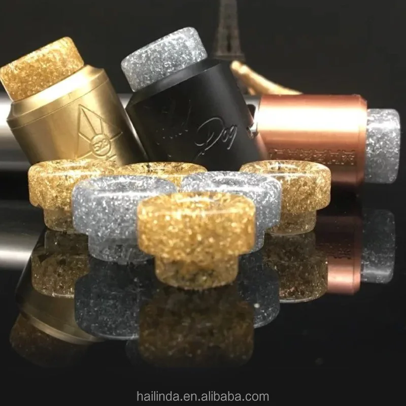 Newest 810 Large Diameter dollar resin e cig RDA RBA drip tip for kennedy\mad dog\528