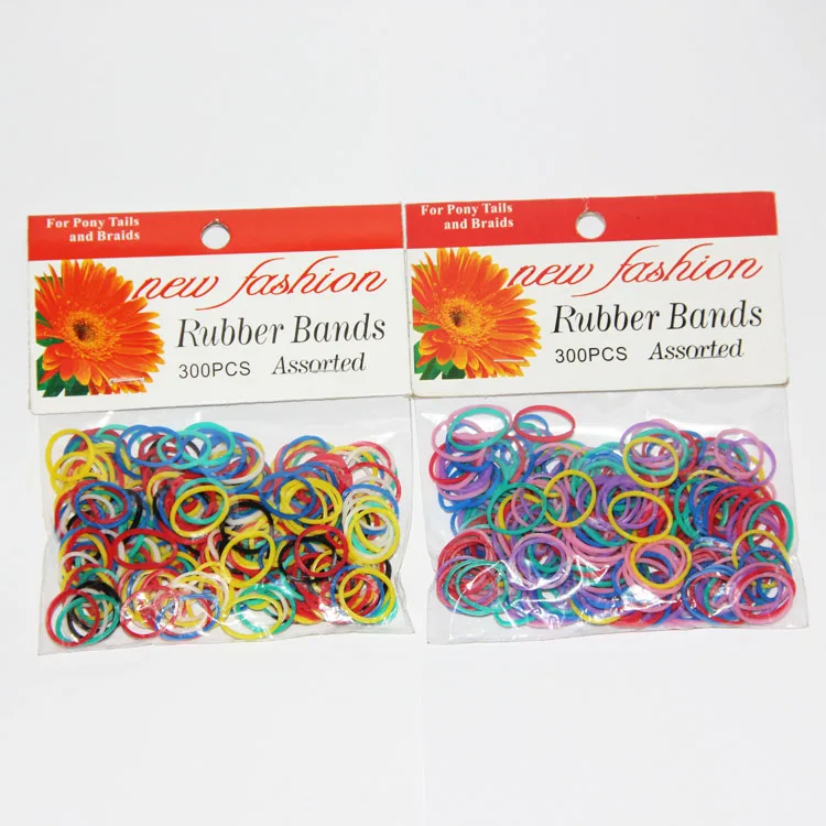 300 шт., резинки для волос, один размер, 1/2 дюйма