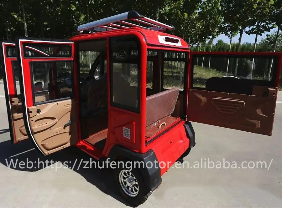 China Three Wheel Motorcycle electric tricycle cargo three wheel car closed cabin passenger tricycle 3 wheel