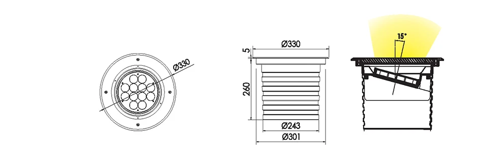 Dmx Rgb Led Lamp Ground Spot Led 60w Led Inground Lights for Titanic Belfast