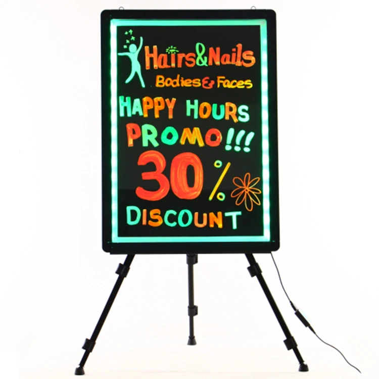 
Best acrylic led electronic advertising bulletin board 