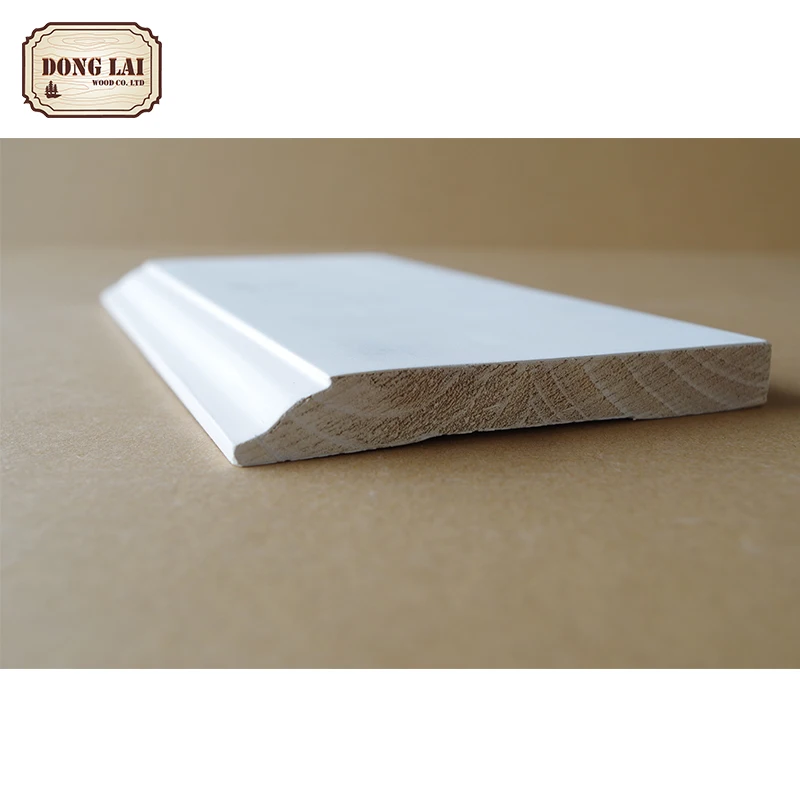 High Quality White gesso primed Wall Skirting Board