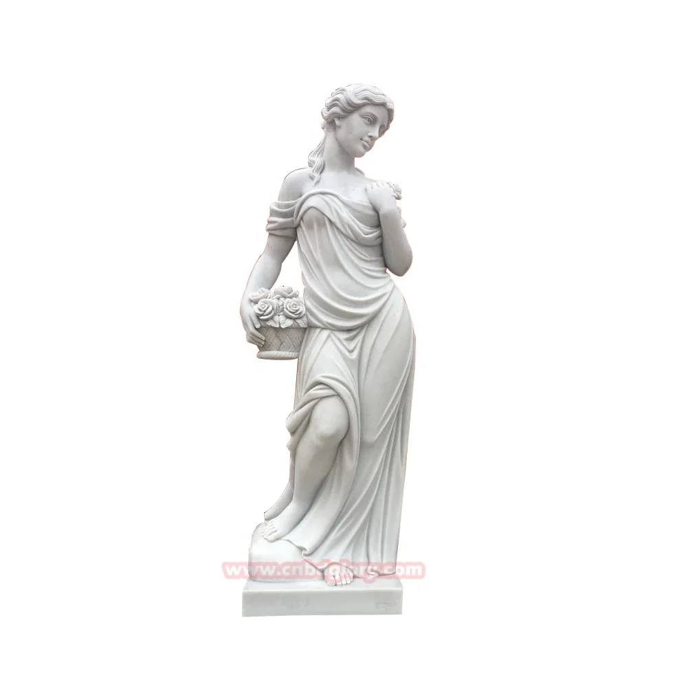 Outdoor Hotel Villa Garden Street Landscape decoration Design stone art Sculpture White Marble Four Seasons Goddess Statue