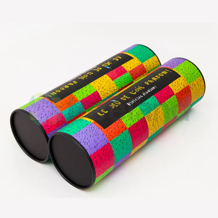 round luxury cardboard tube gift box t shirt wholesale packaging