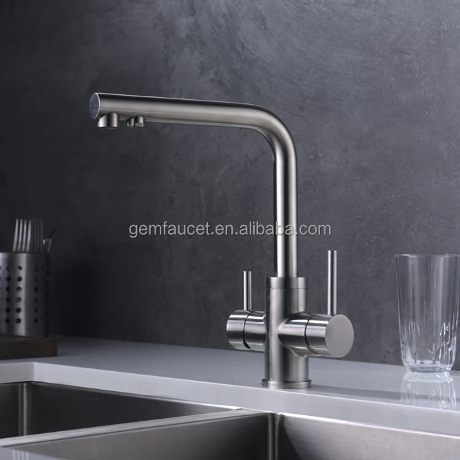 
Stainless steel lead free Water tap osmosis 3 ways kitchen faucet 