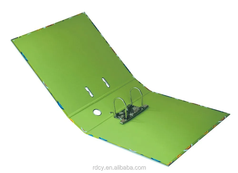 A4 size solid color printing lever arch file with laminated