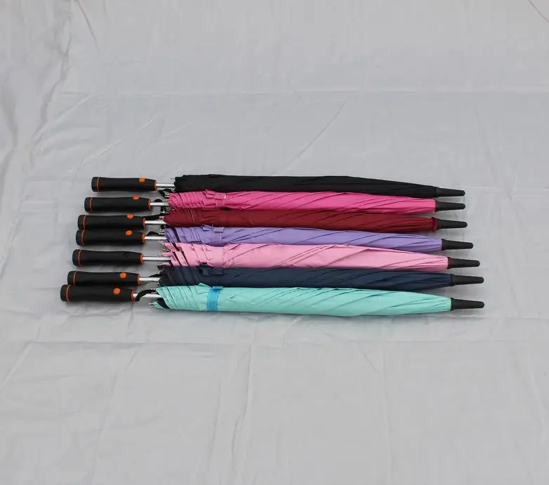 Male and female umbrellas with straight handle Creative umbrella belt fan