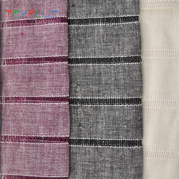 polyester fabric manufacturers provide linen look sheer fabric for Italy