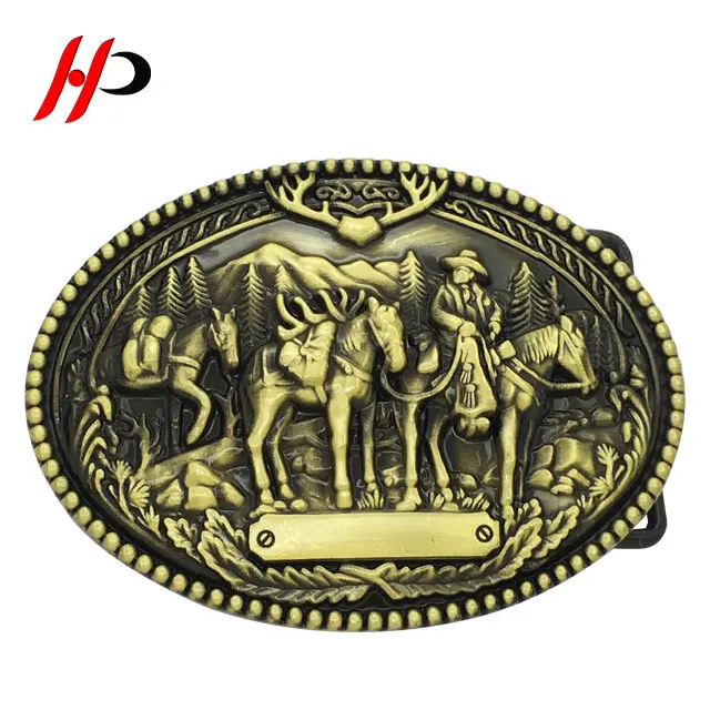 Custom Design Truck Weight Loop Metal Horn Motorcycle Turquoise Ceramic Rhinestone Belt Buckle Sets