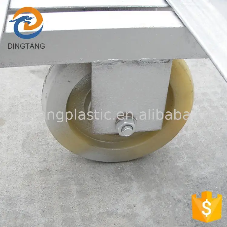 1600L food grade plastic square water storage laundry cart with steel handle