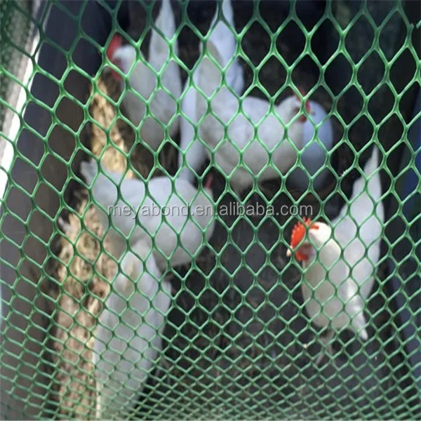 HDPE/ POLY plastic flat wire mesh/plastic plain netting for poultry