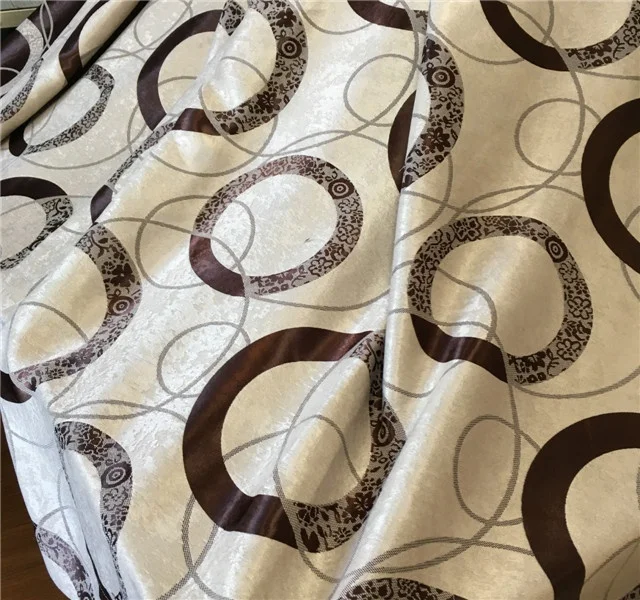 100% polyester fabric turkish  cationic jacquard curtain fabric made in China