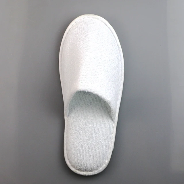 Hotel disposable travel 5 star personalized OEM towel closed hotel slippers