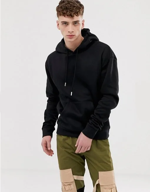 
Mens Sweat suits Oversized Hoodie In Black Brand Quality 100% Cotton Pullover Warm Wholesale Xxxl Men Custom Hoodies Swear shirt 