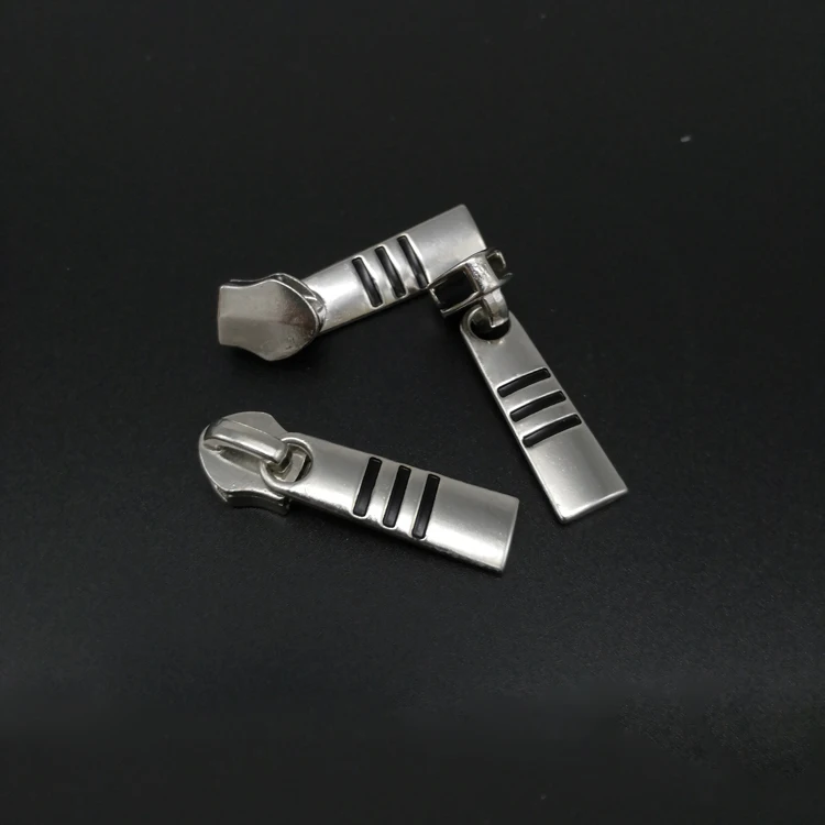 
New design Metal Zipper Ends Head zip Sliders Puller With customized logo For Nickel-Free 