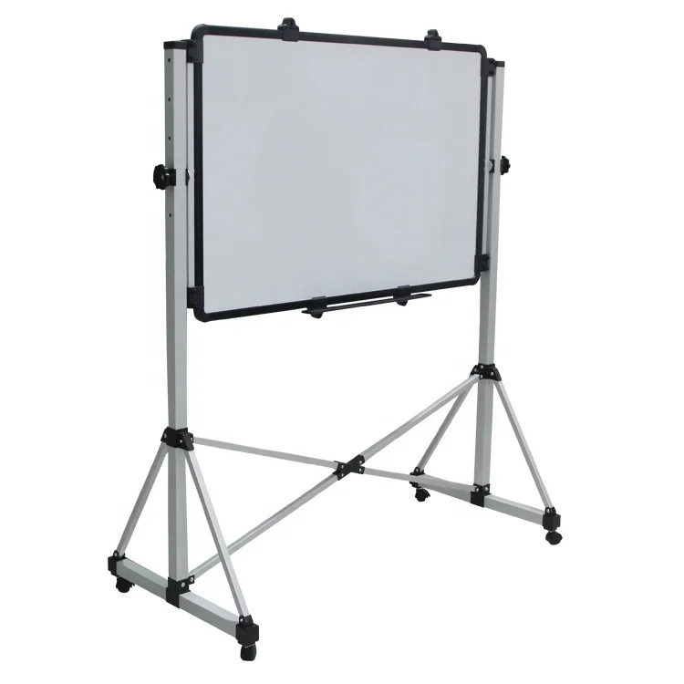 double  Sided Magnetic Mobile Whiteboard, Aluminium alloy post