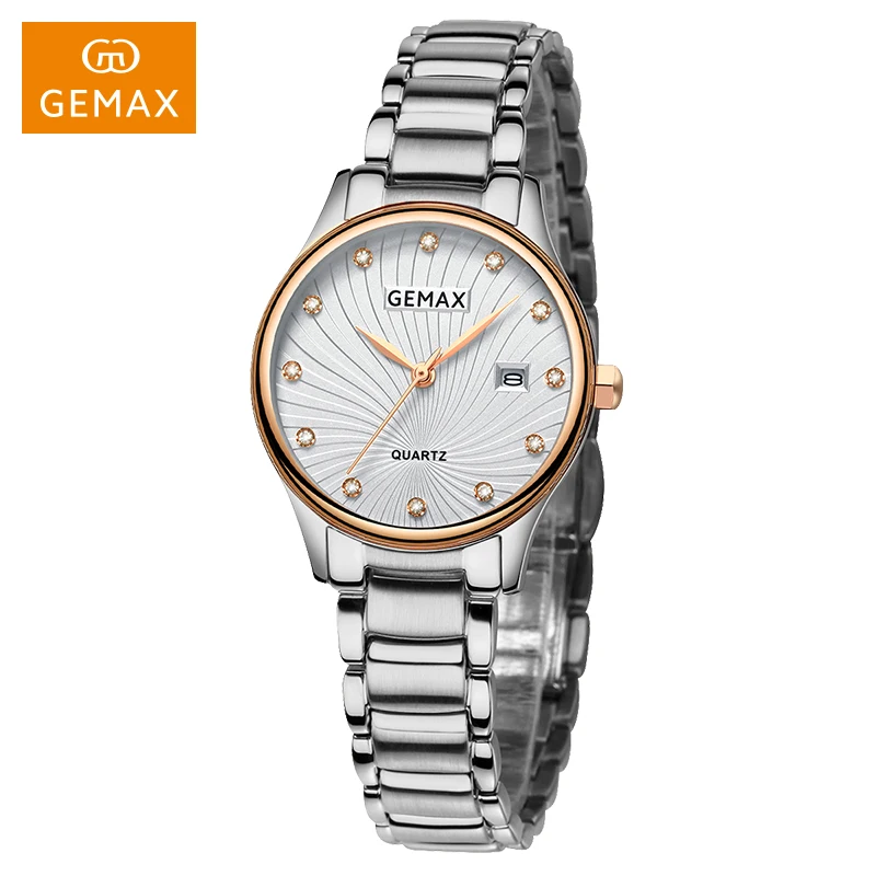 Custom diamond women watch and bracelet sets gift set watches with bracelet