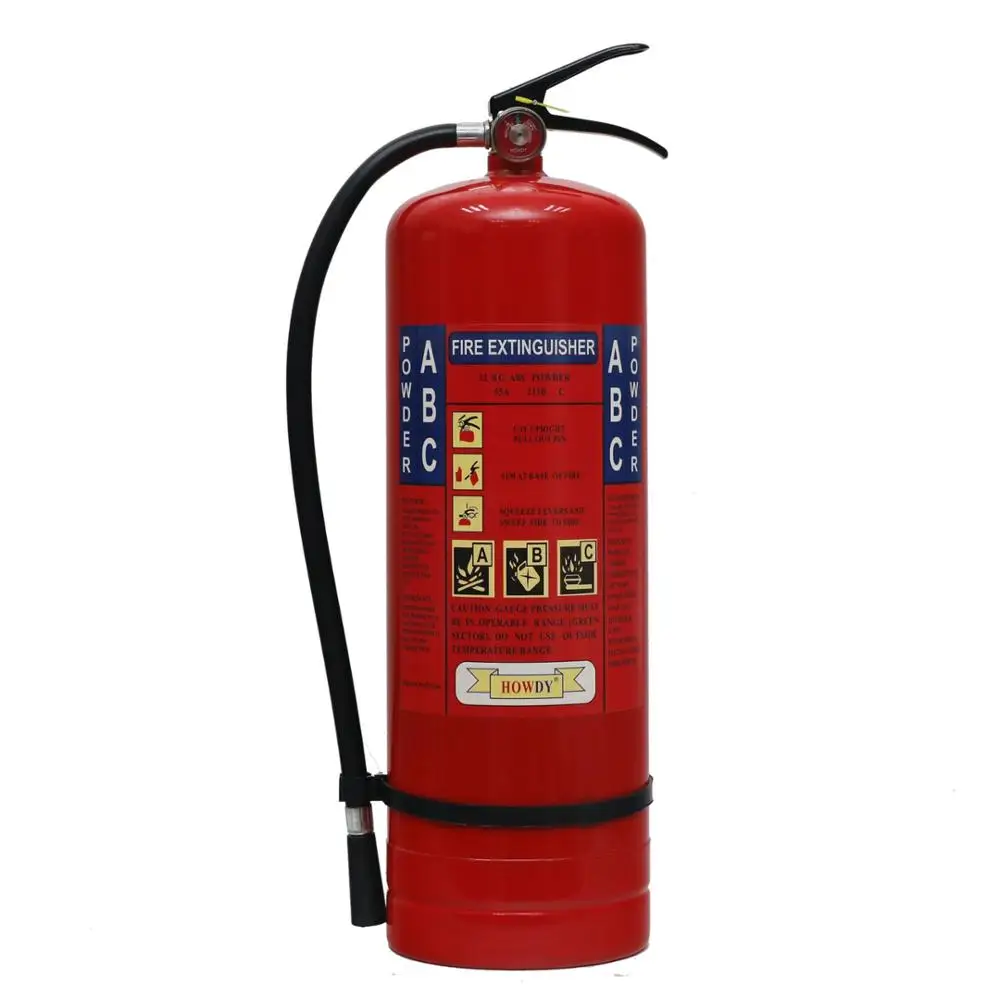 Легкий в использовании игрушечный Огнетушитель Halon Fire Dry Chemical 12 кг 40% ABC сухой химический порошок ПВХ шланг с алюминиевым соплом сталь