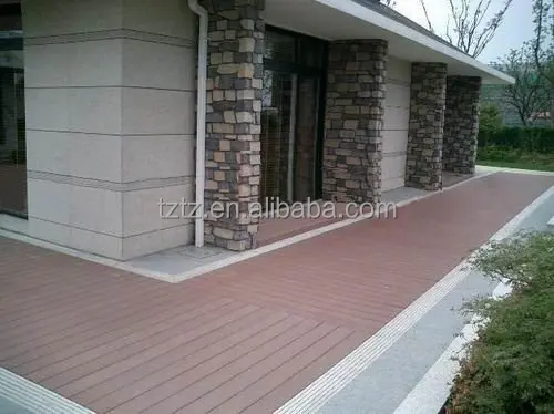 Outdoor anti-warped anti-UV Modern Wood Plastic Composite Deck Board WPC Decking Tiles WPC floor board composite deck board