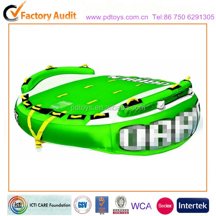 Relax 3 Tow Tube for Water Sports 93 x 63-Inch PVC Inflatable round Tube for Home School Lake Water Park Use Max Capacity 100kg