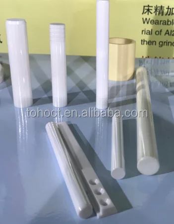 Shiny mirror polished 99%al2o3 ceramic rods pins beads