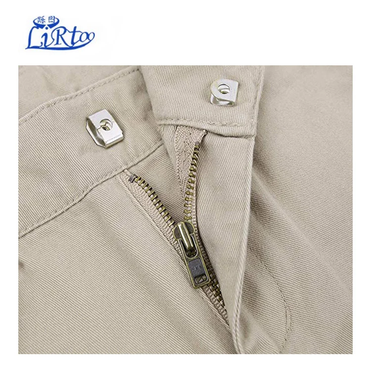 Школьная форма для мальчиков, плоские Хлопковые Штаны с регулируемой талией