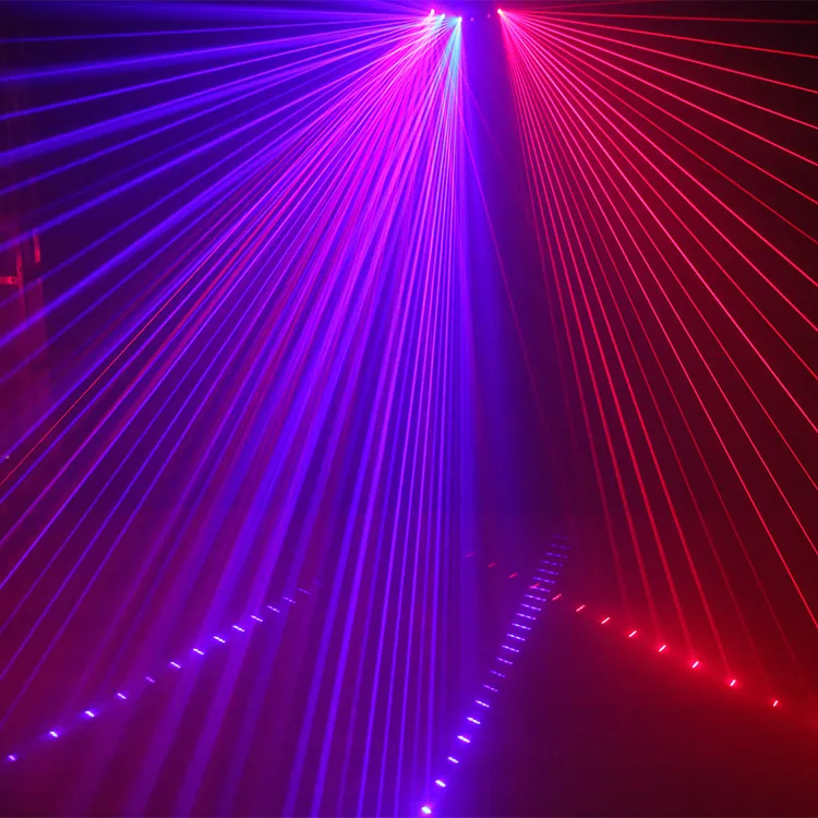 Factory price 6 eyes laser strobe stage party beam light RGB programmable laser beam dj lights wedding birthday decoration light