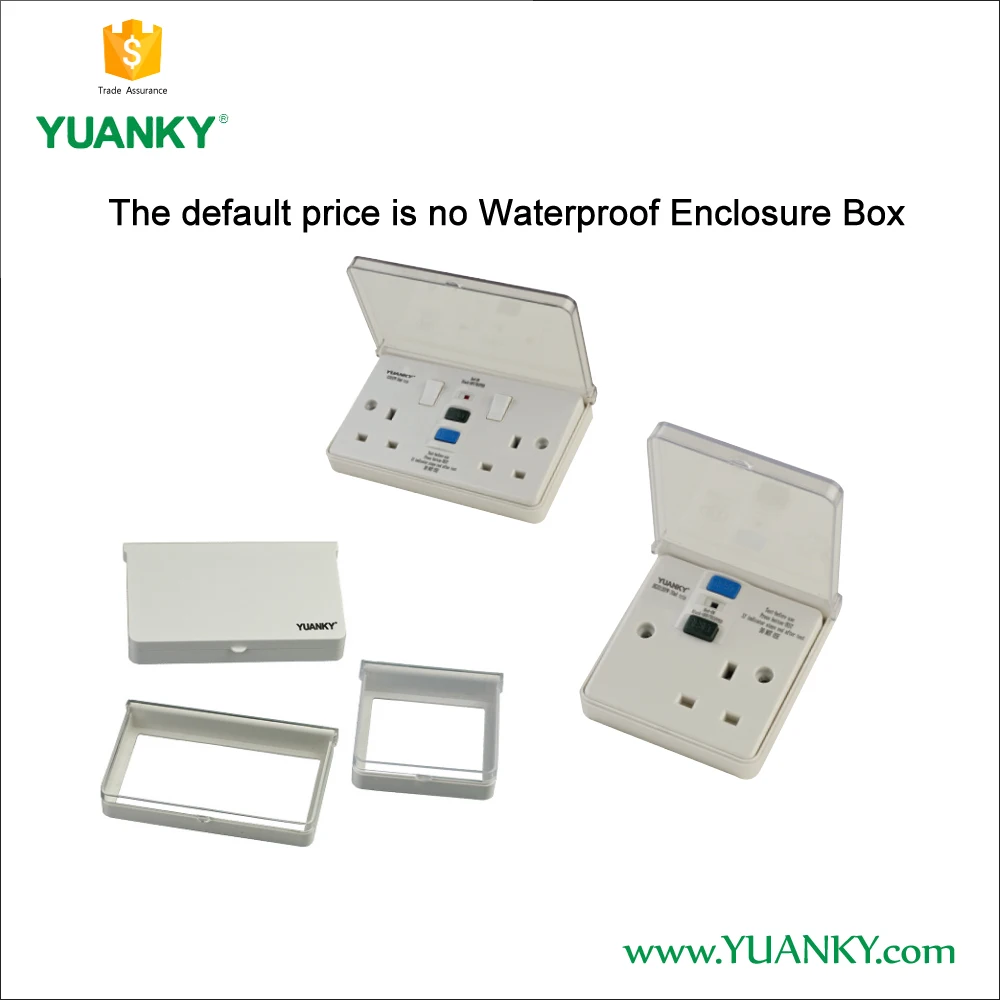 RCD UK 30mA 13A Safety power  Residual Circuit Device electric Socket