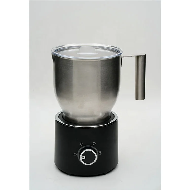 Съемная стеклянная чашка Электрический вспениватель молока и подогреватель для капучино