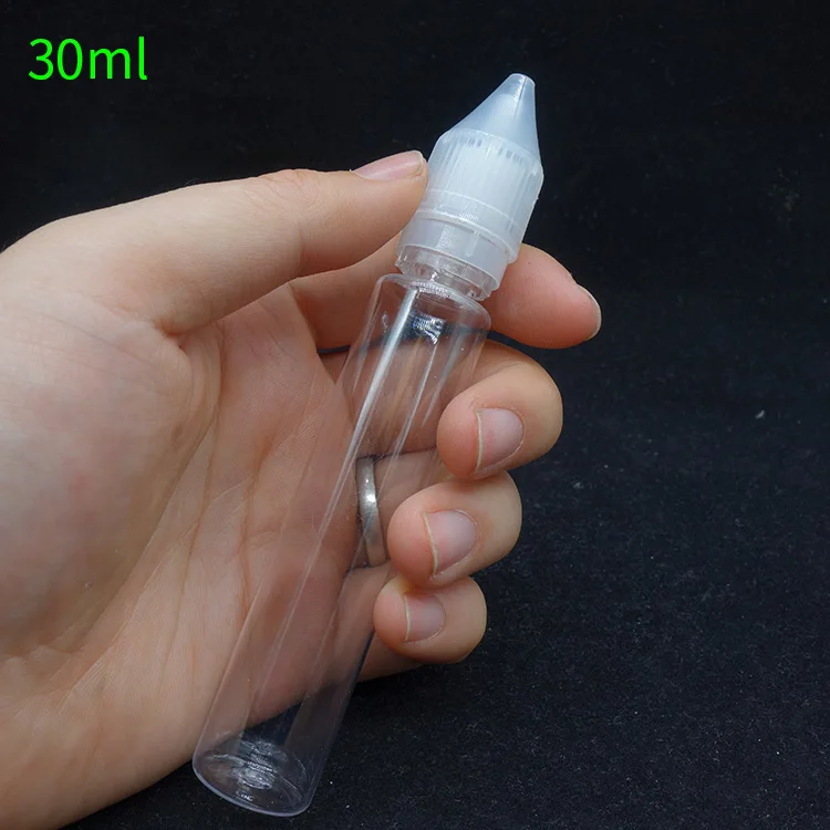  Пластиковая бутылка для электронных сигарет 1 унция 30 мл Пипетка домашних животных бутылки жидкости сока
