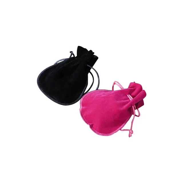 Customized Fabric Pouch For Gifts Packaging Jewelry Bag Luxury Velvet Pouch With Logo Foil Stamping