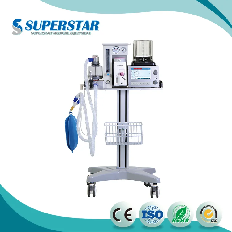 CE медицинская клиника Портативный Ветеринарный Наркозный Аппарат комплект