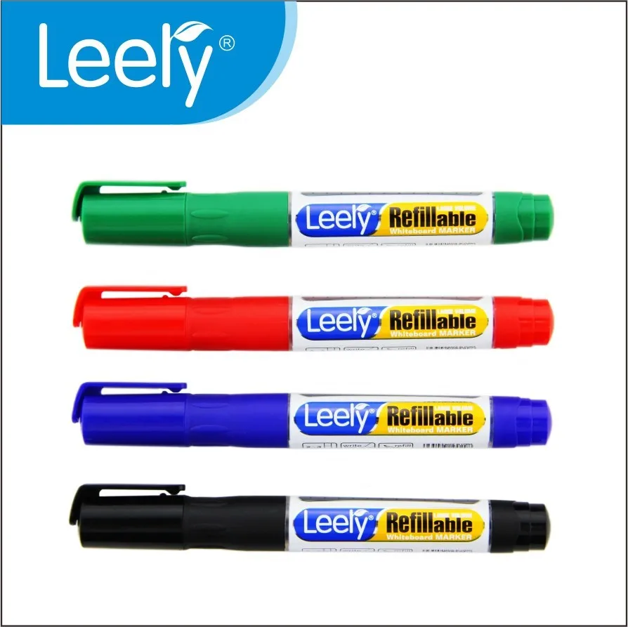 refillable white board marker without valve system L-202
