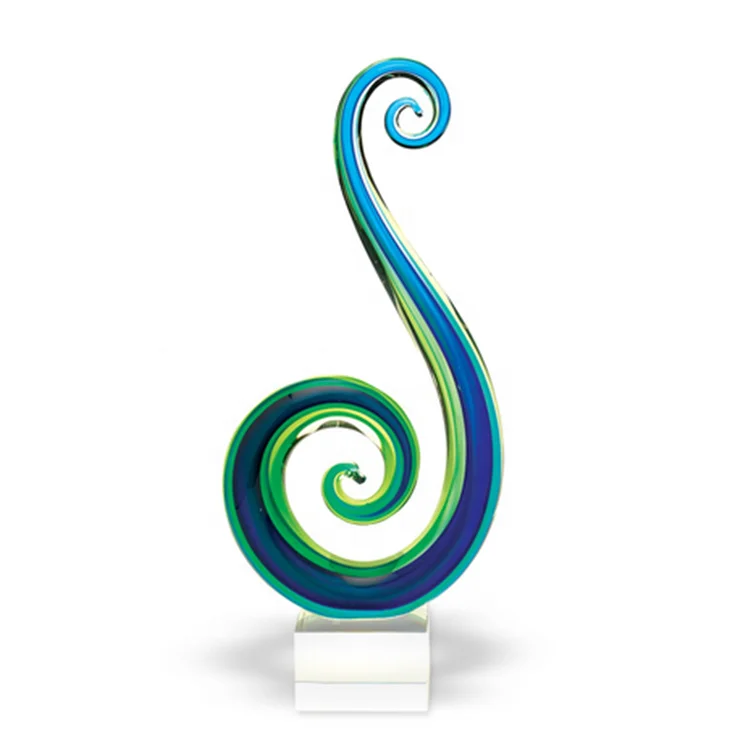 Modern hand blown art murano glass sculptures