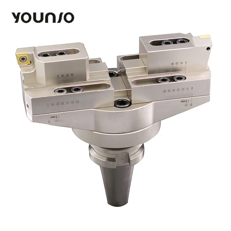 
Younio modular high efficiency bt40 bt50 multi cnc facing large diameter rough boring head set for cylinder and line boring use 