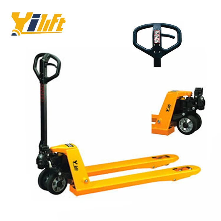 factory made rubber wheels casting whole pump 2 ton hydraulic hand pallet truck for sale