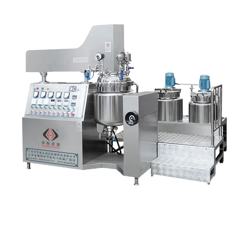 hair conditioner skin care cream Vacuum Emulsifying Mixer Machine with bottom Homogenizer