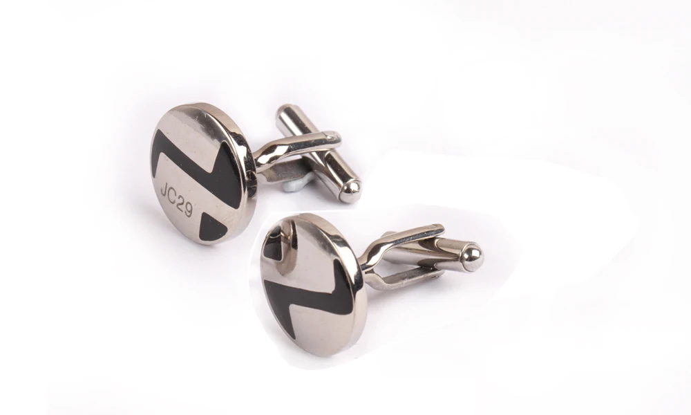 Round shaped jewelry men stainless steel men cufflinks