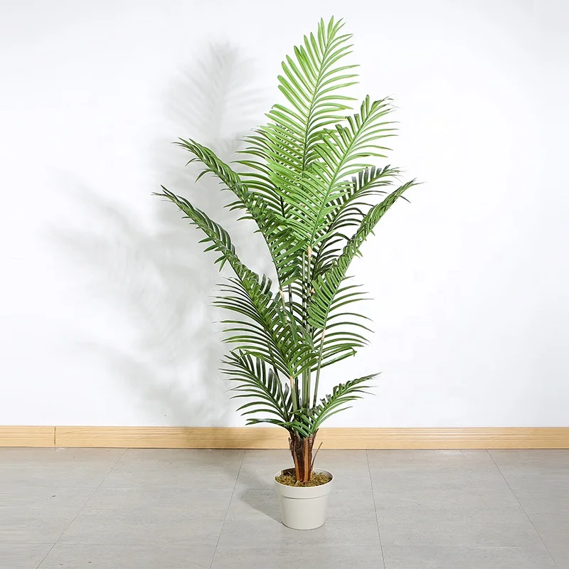 145cm interior decoration green plant bonsai artificial palm tree rubber tree
