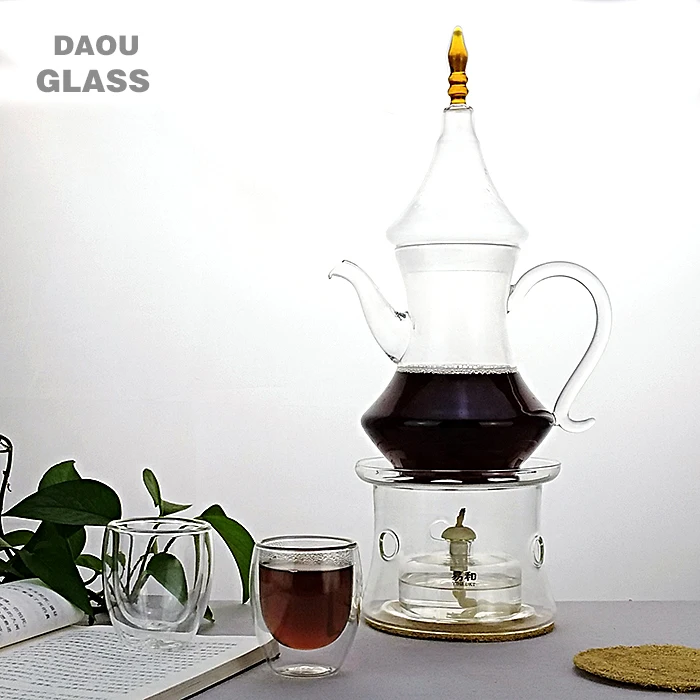New style ! Handmade Heat Resist clear glass coffee sets,Multiple styles