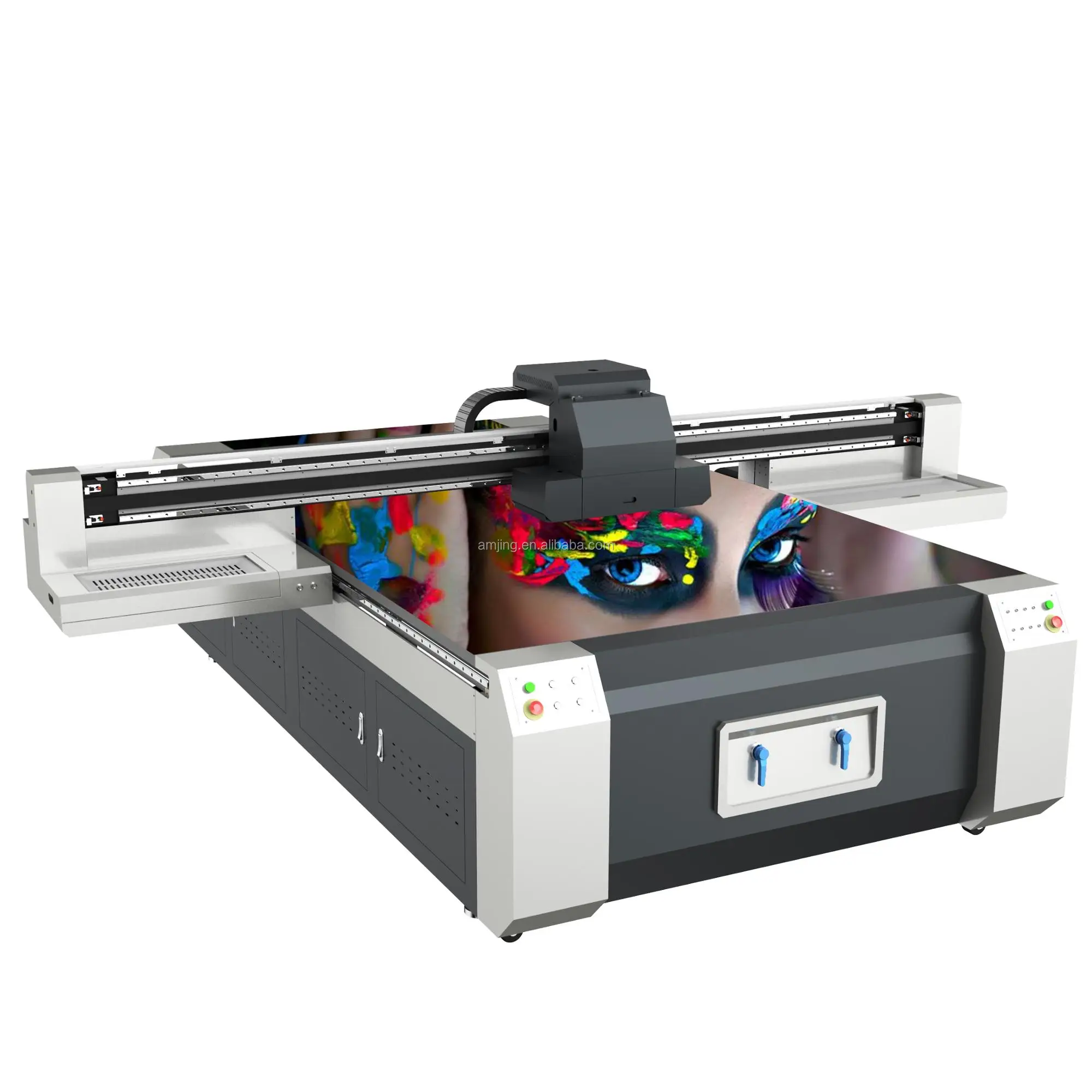 Professional Factory price for glass metal ceramic wood plastic leather printing machine AMJ 2030 Flatbed UV Printer