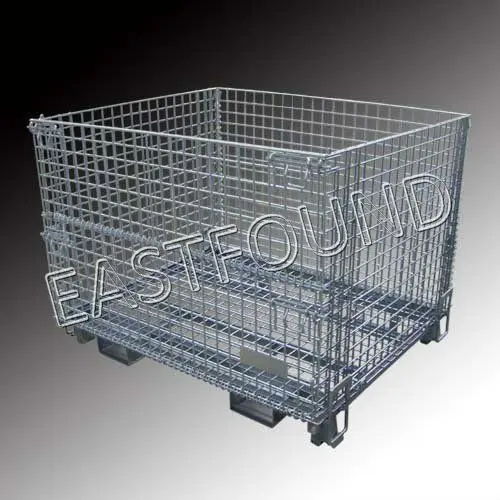 провода клетке, сетка контейнер с погрузчик вход, паллетный ящик