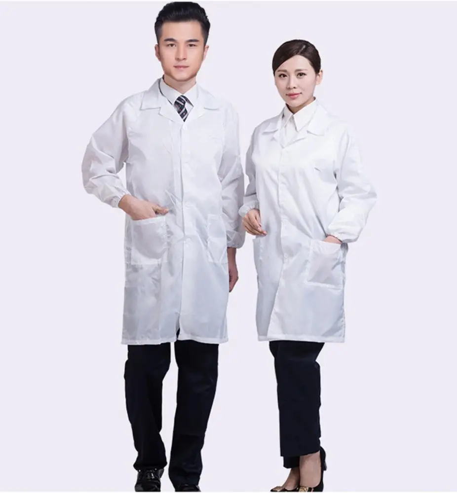Soft And Comfortable Antistatic Labcoat Cleanroom Working Smock