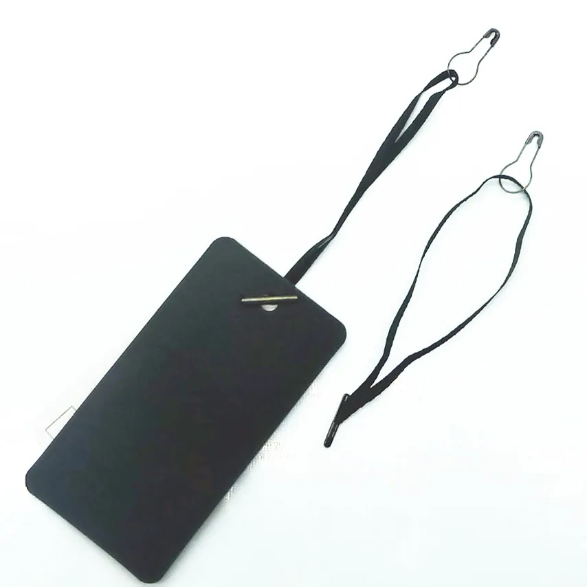 Premade Hang Tag Cord with Safety Pin Garment Price Swing Tag DIY String Cord