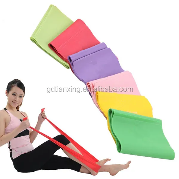 Аксессуары для йоги разноцветный латексный эластичный комплект балетных ремней