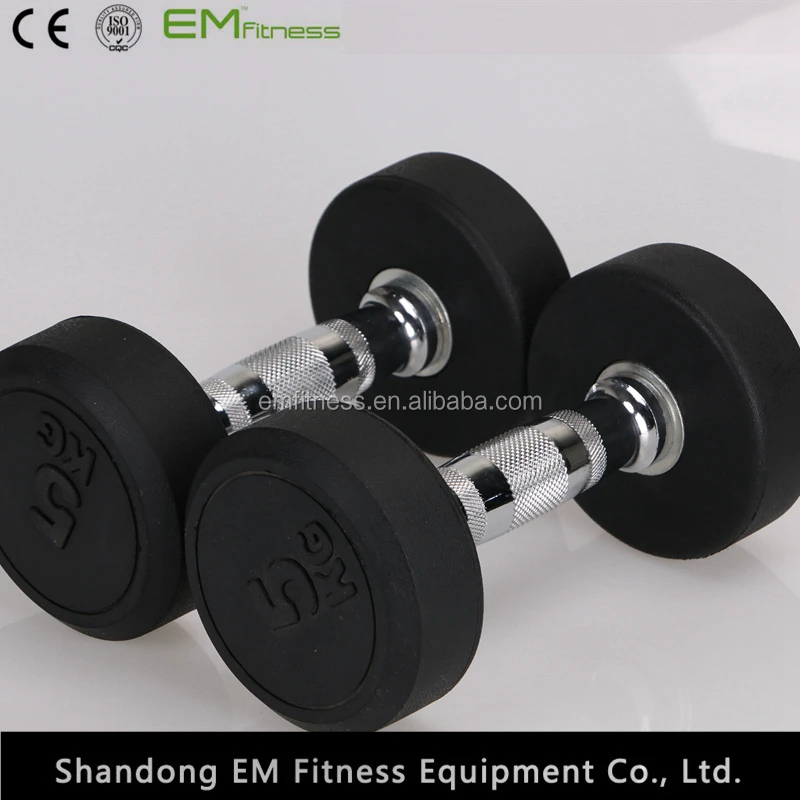 China factory price dumbbell ,rubber dumbbell