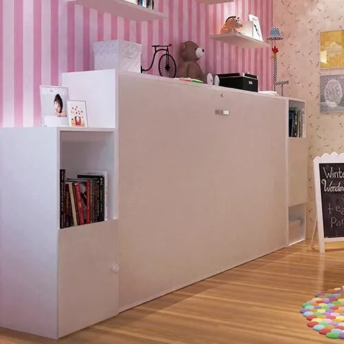 Rotating murphy wall bed king mechanism hardware vertical