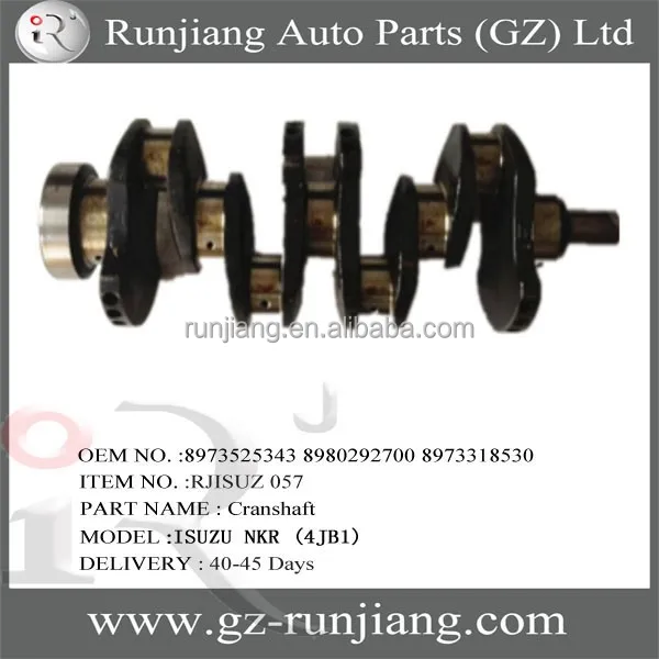 8973525343/ 8980292700 /8973318530 Crankshaft for Isuzus truck parts