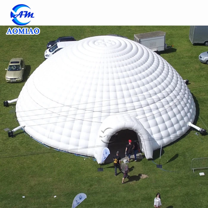 Большой надувной воздушный шар Igloo прозрачная палатка для активного
