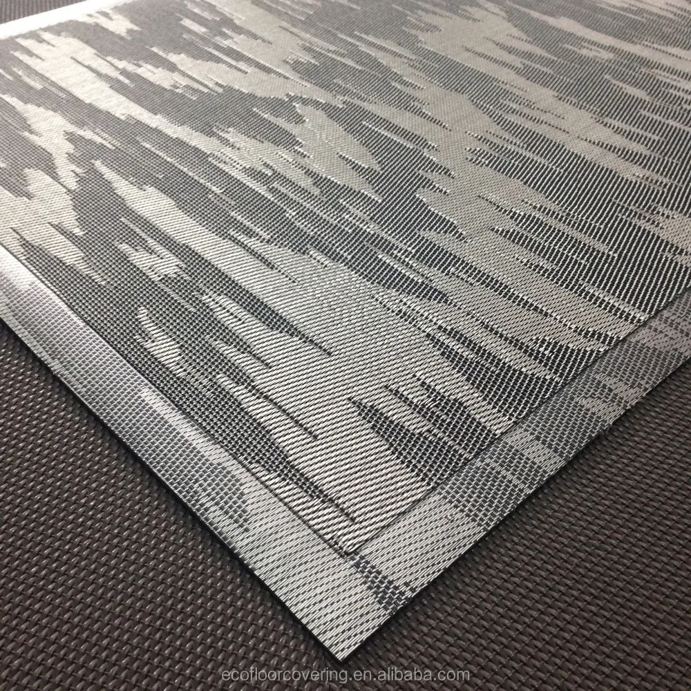 Bolon flooring woven vinyl bolon pvc carpet recycled plastic rugs for door mat and housesold